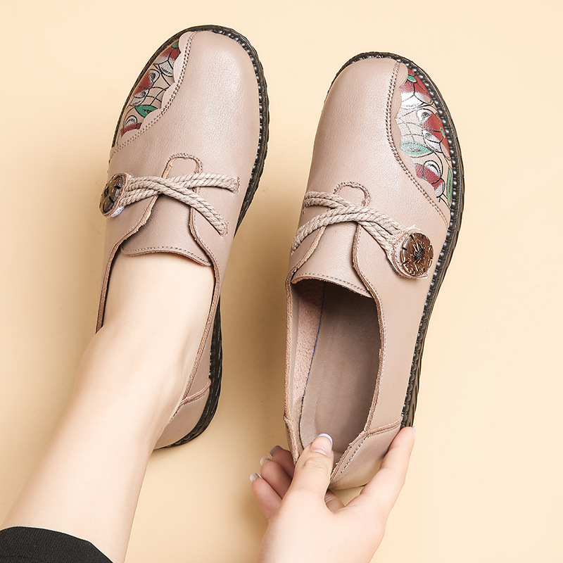 Floral Cutout Comfort Loafers