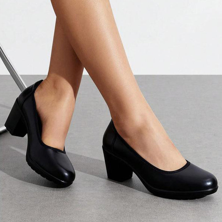 Classic Block Heel Pumps