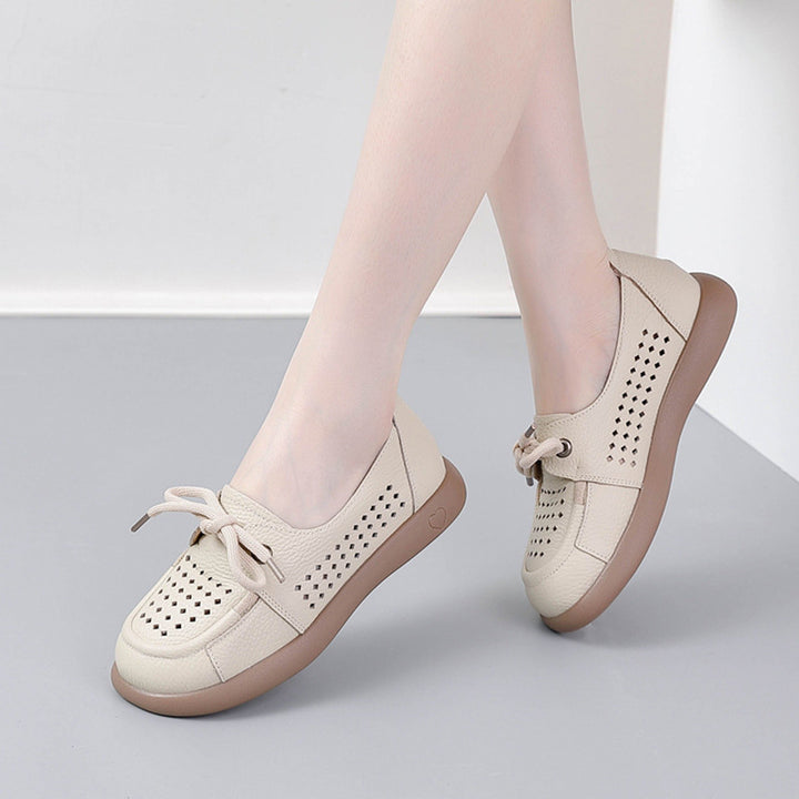Breathable Lace-Up Comfort Loafers