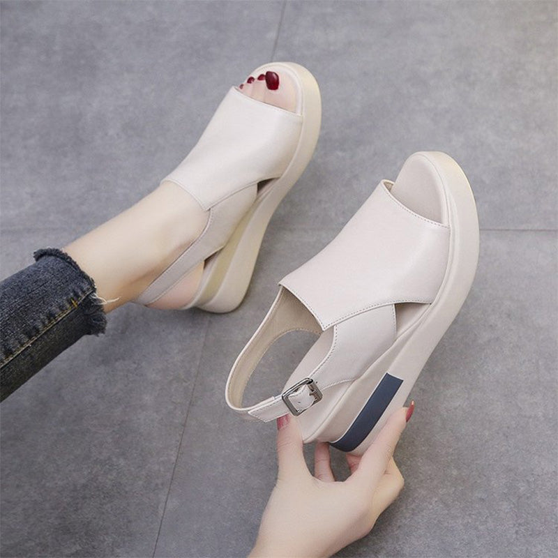 Comfort Platform Slingback Sandals
