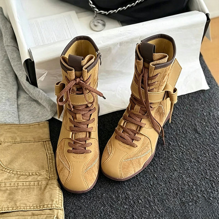 Retro Lace-Up Combat Boots