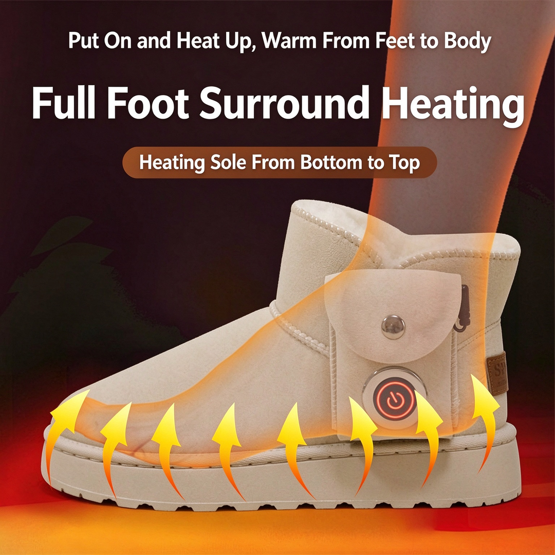 Electric Heated Plush Winter Boots
