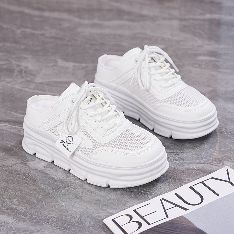 Breathable Mesh Platform Sneakers