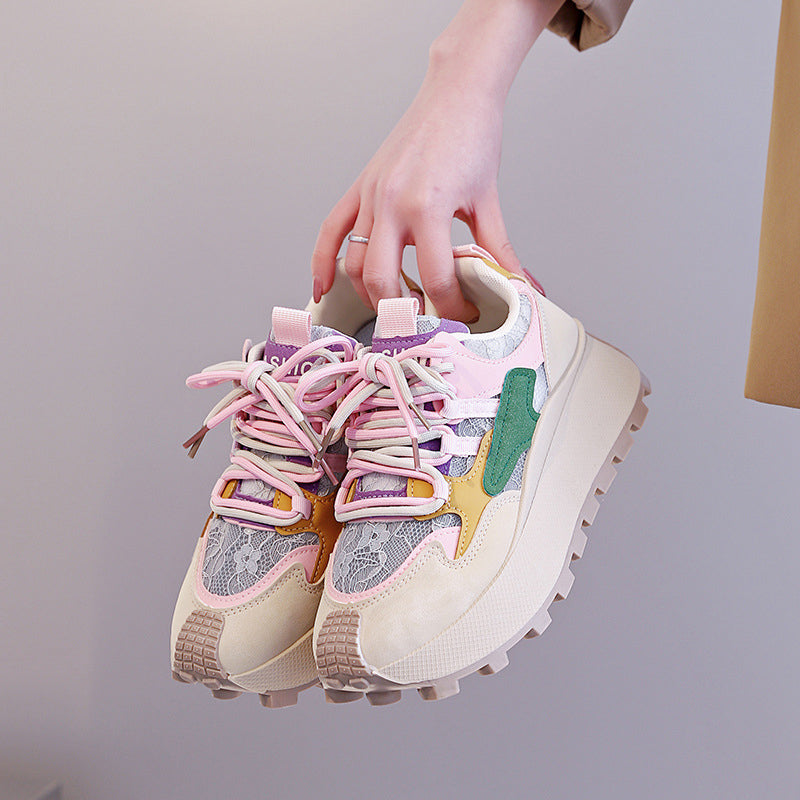 Colorblock Chunky Platform Sneakers
