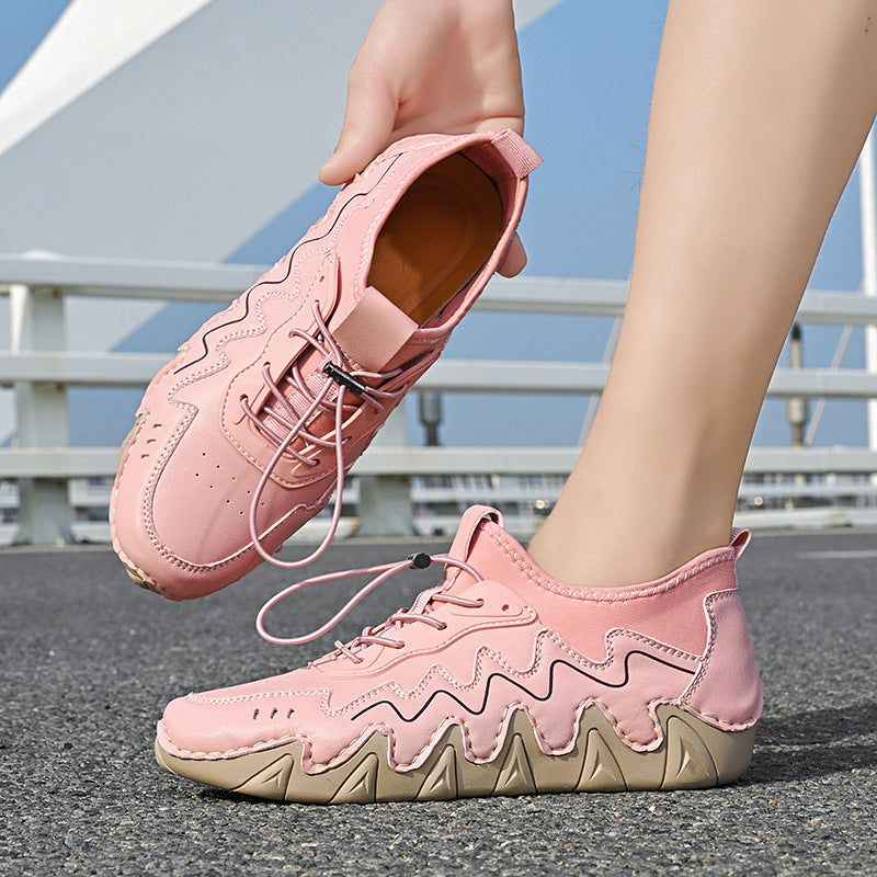 Casual Lace-Up Comfort Sneakers