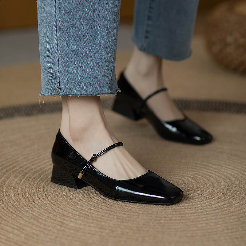 Vintage Patent Leather Mary Jane Heels