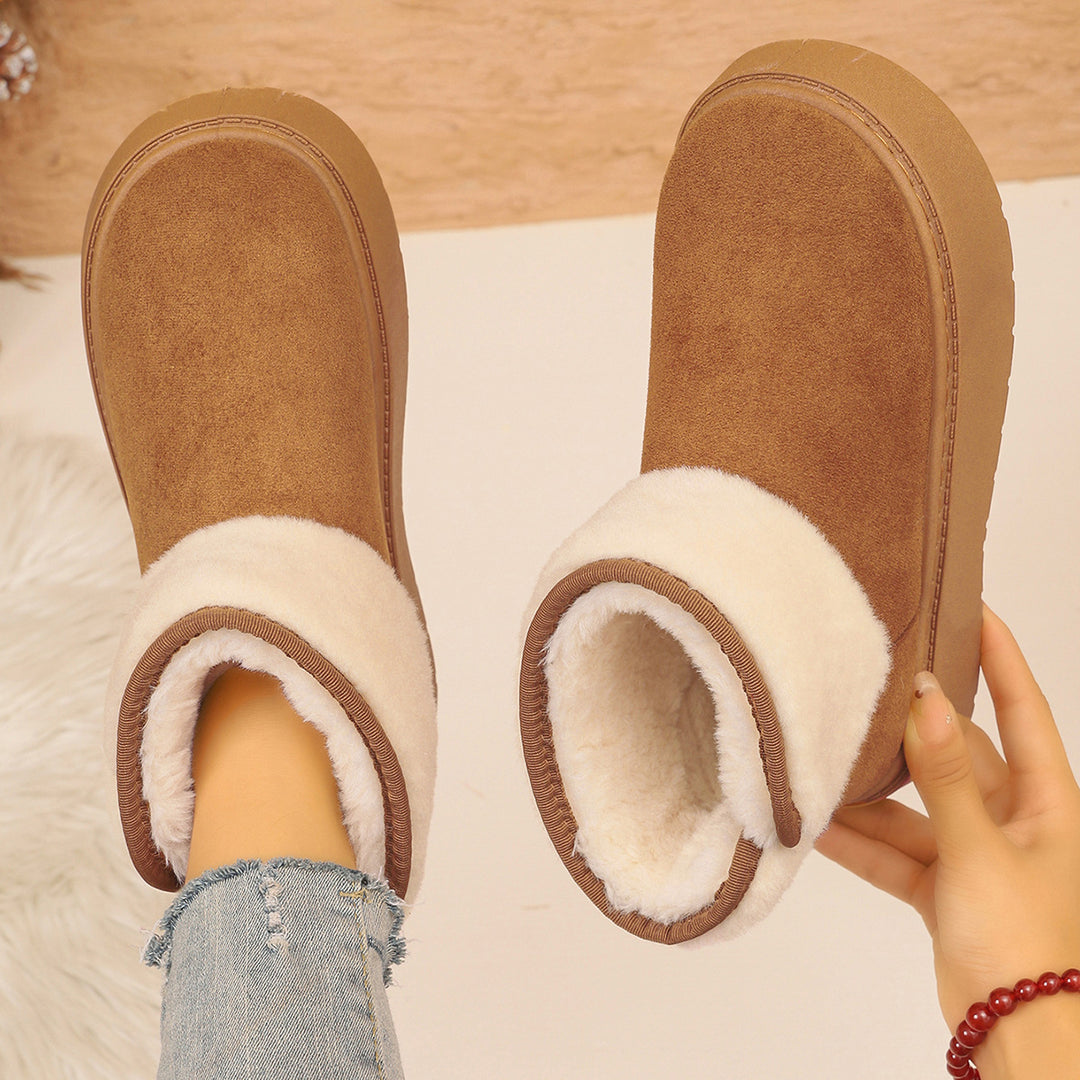 Cozy Faux Fur Platform Snow Boots