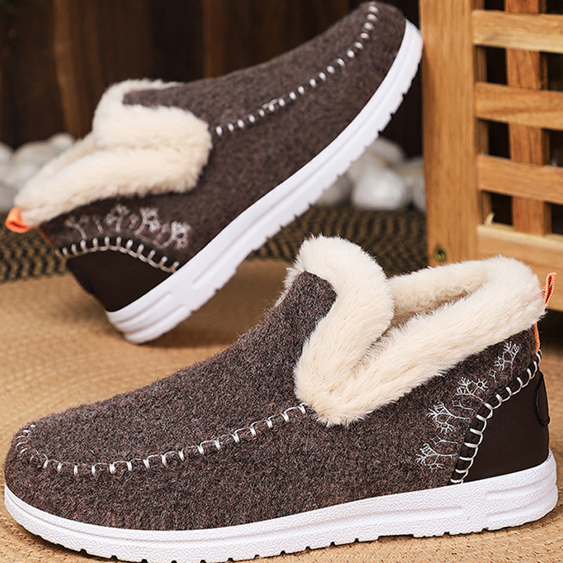 Cozy Faux Fur Lined Slip-On Shoes