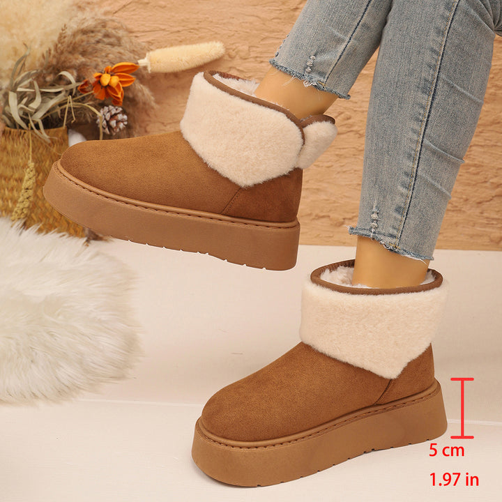 Cozy Faux Fur Platform Snow Boots
