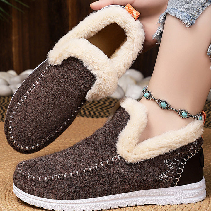Cozy Faux Fur Lined Slip-On Shoes