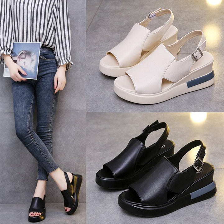 Comfort Platform Slingback Sandals
