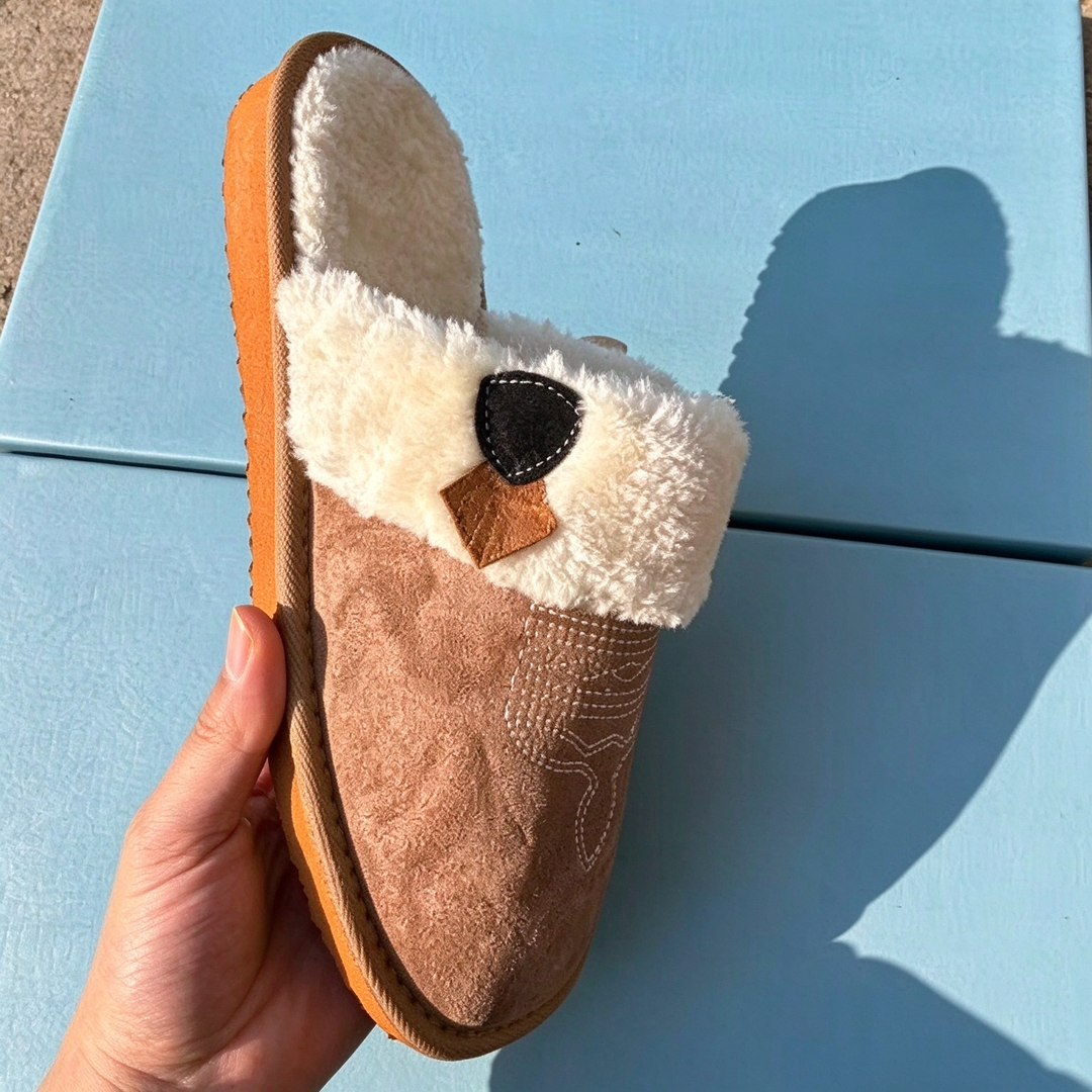 Cozy Faux Fur Lined Slip-On Slippers