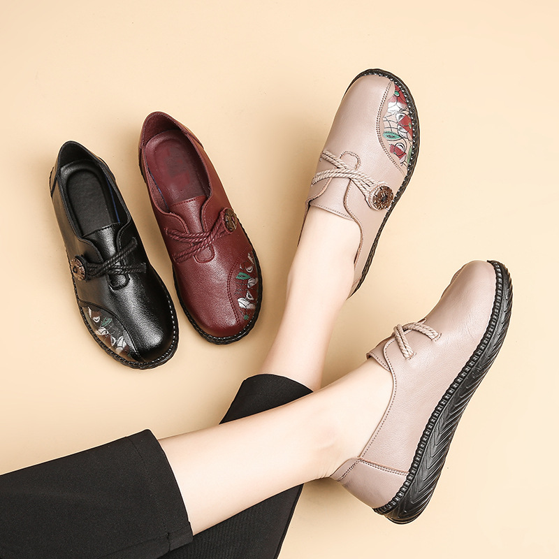 Floral Cutout Comfort Loafers