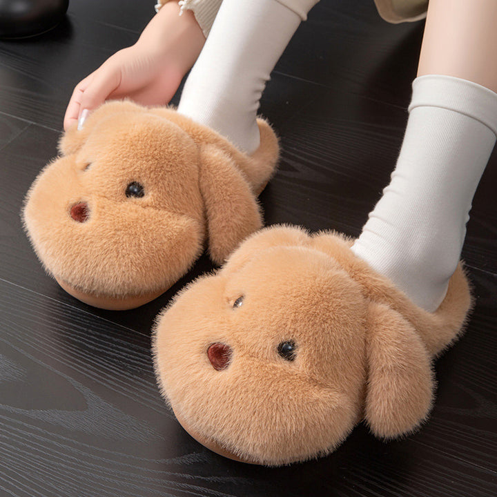 Plush Teddy Bear Slippers