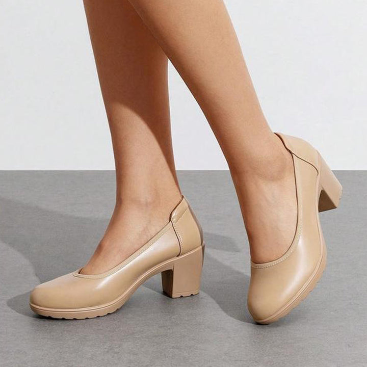 Classic Block Heel Pumps