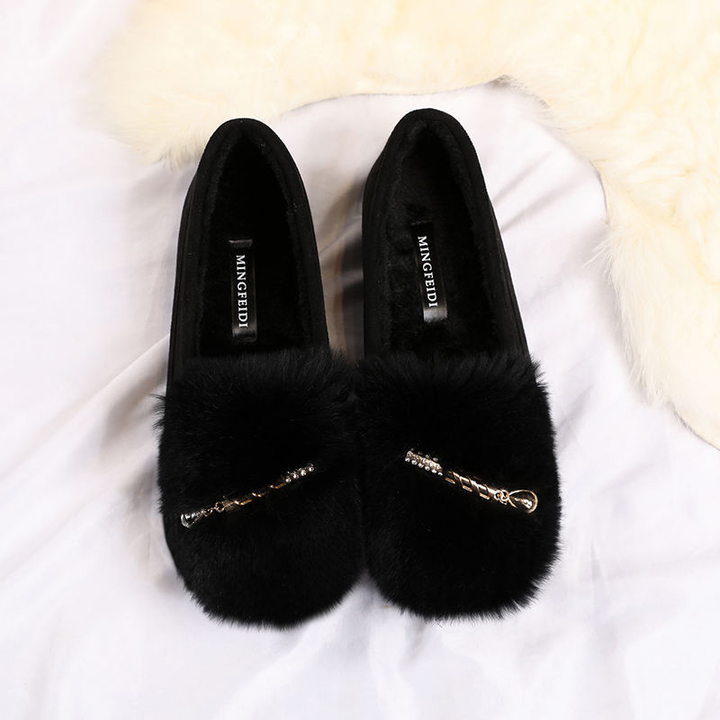 Faux Fur Lined Cozy Loafers