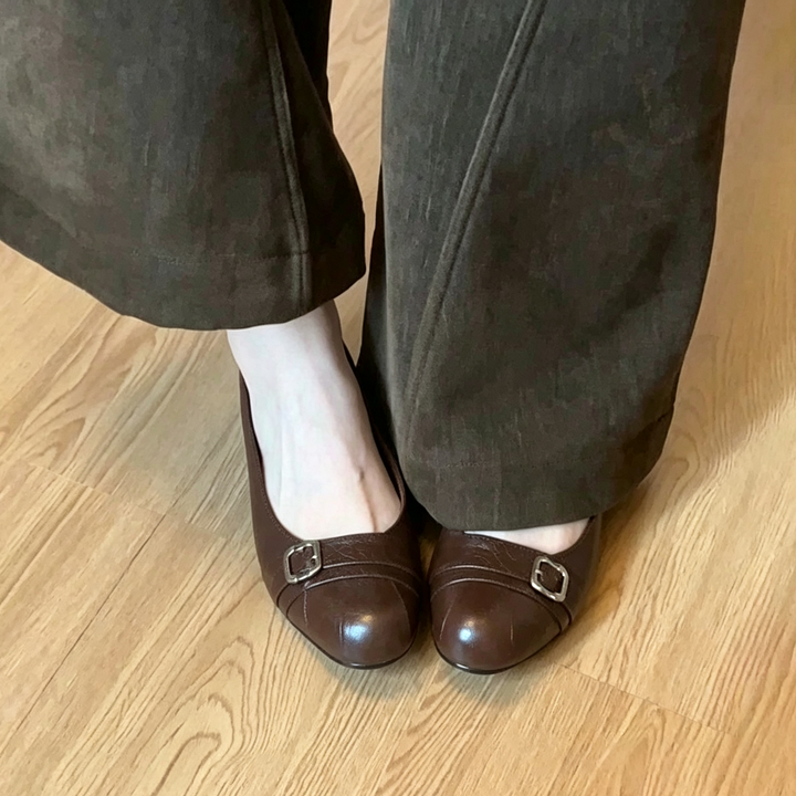 Classic Buckle Strap Ballet Flats