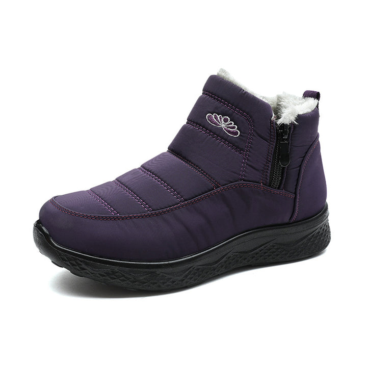 Cozy Fur-Lined Waterproof Winter Ankle Boots