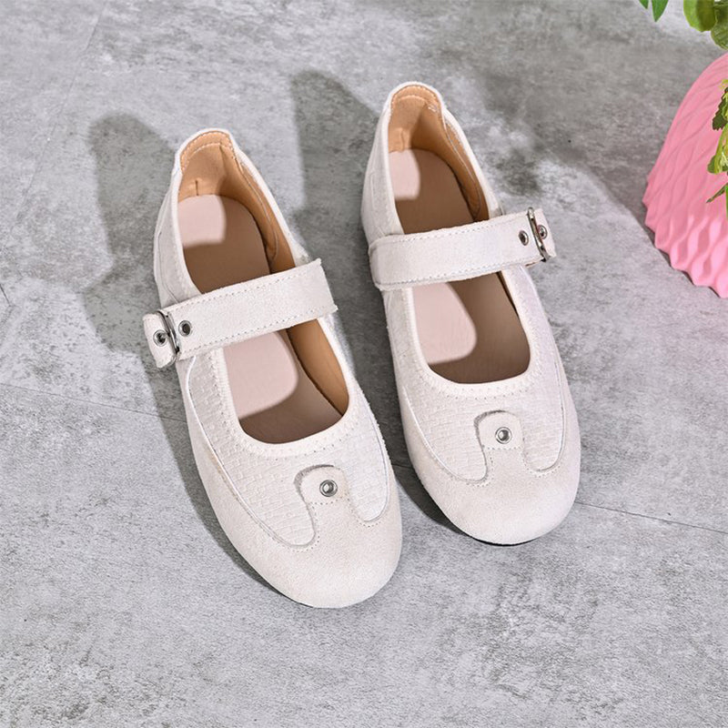 Vintage Buckle Mary Jane Flats