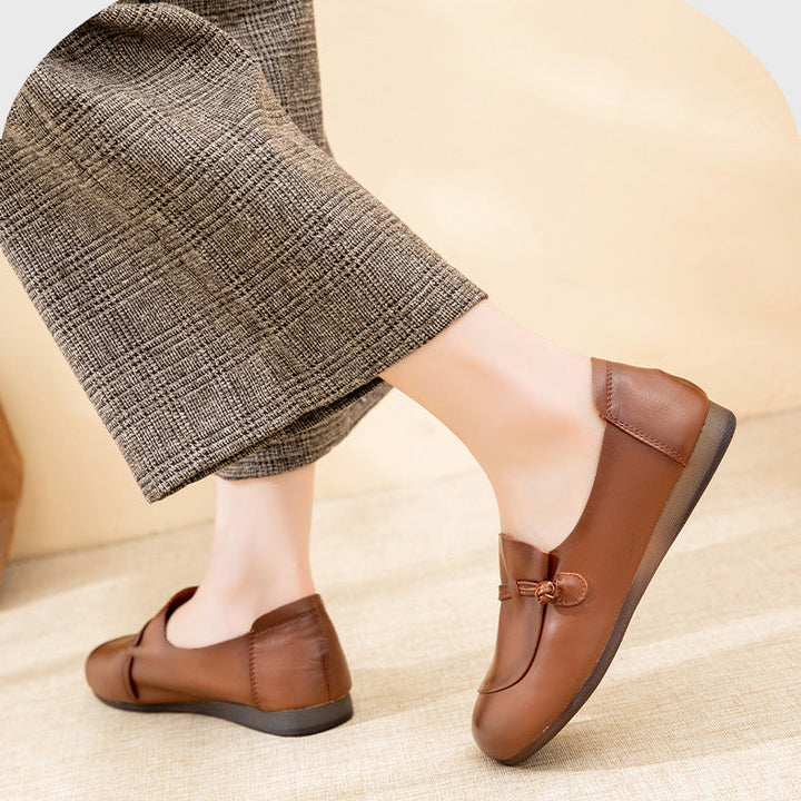 Retro Round Toe Comfort Loafers