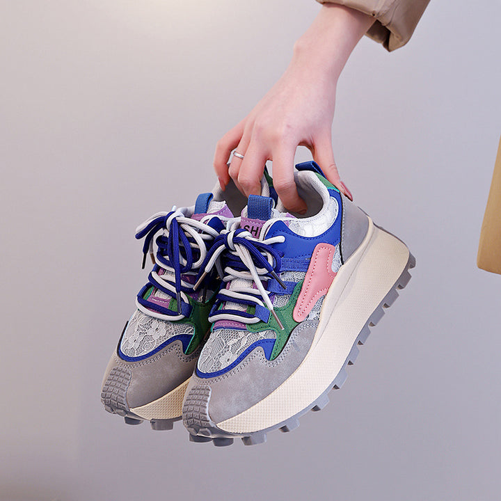Colorblock Chunky Platform Sneakers