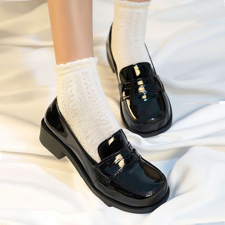 Chunky Platform Heel Loafers