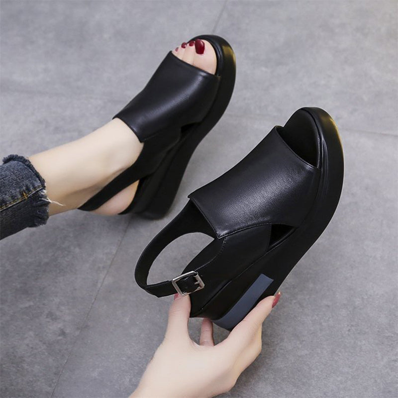 Comfort Platform Slingback Sandals