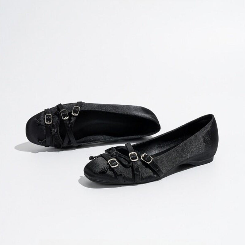 Buckle Strap Ballet Flats