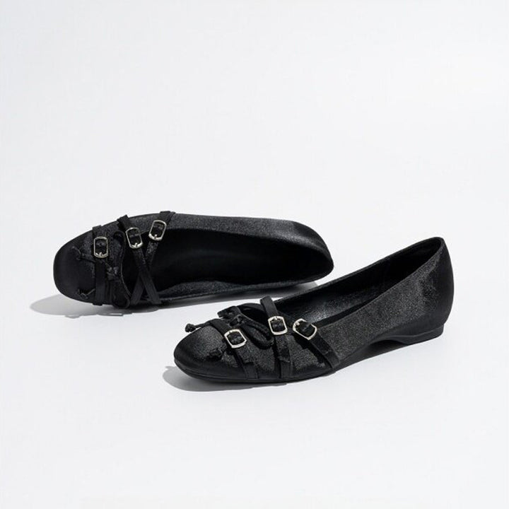 Buckle Strap Ballet Flats