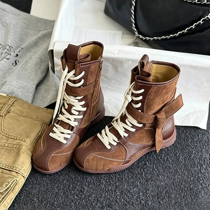 Retro Lace-Up Combat Boots