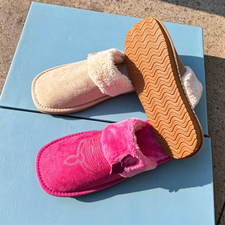 Cozy Faux Fur Lined Slip-On Slippers