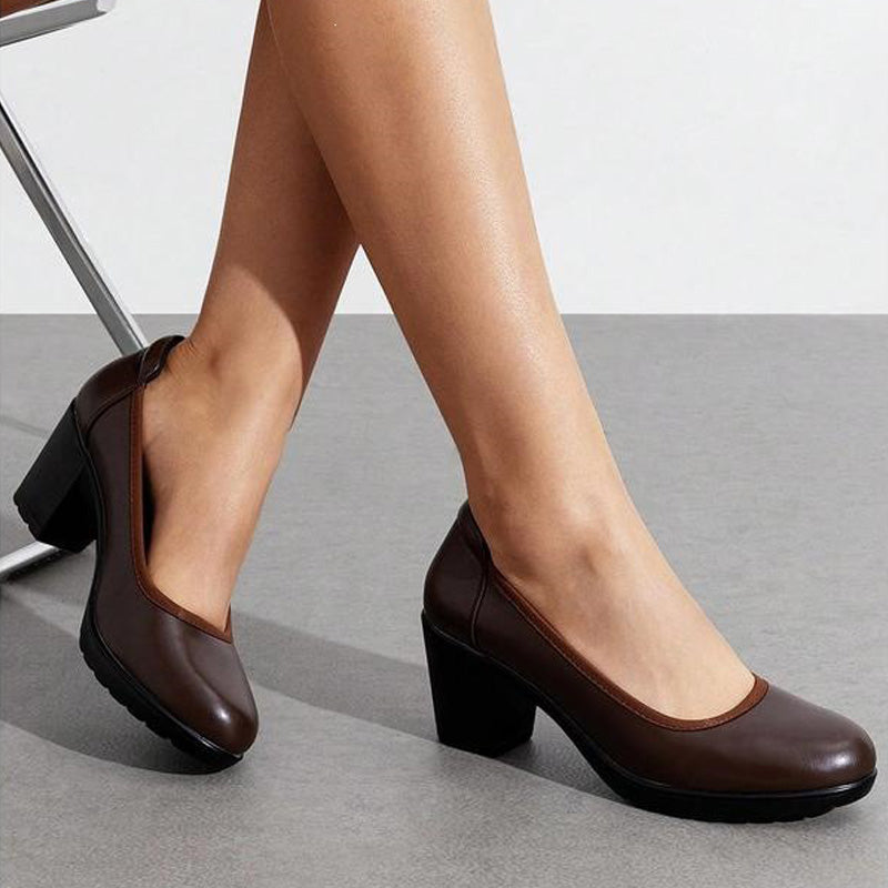 Classic Block Heel Pumps