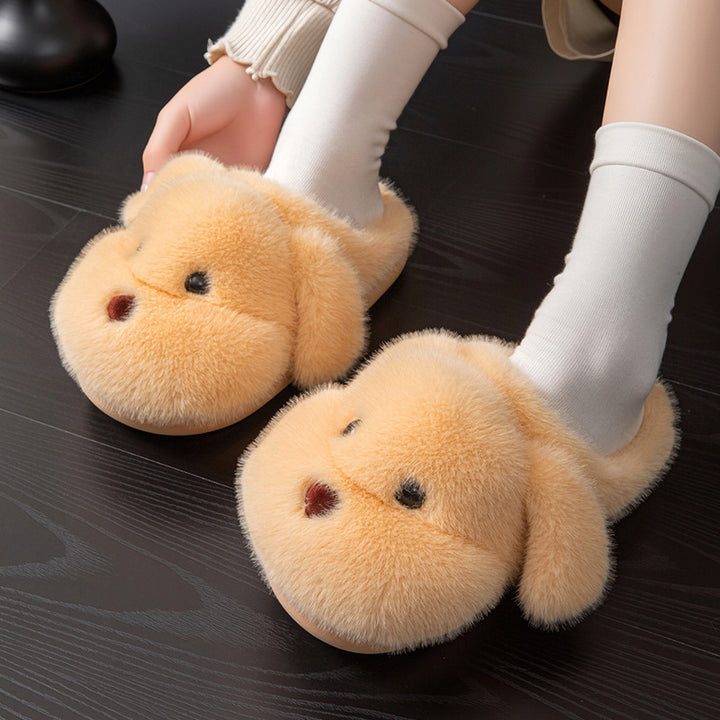 Plush Teddy Bear Slippers