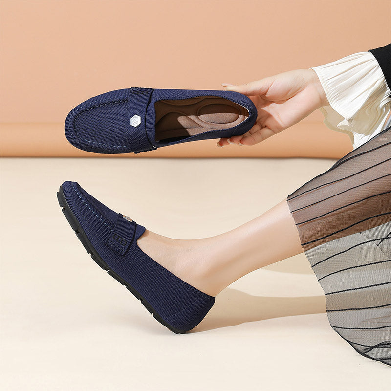 Soft Knit Slip-On Loafers