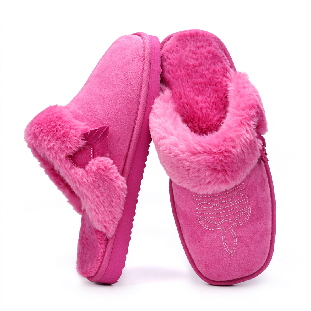 Cozy Faux Fur Lined Slip-On Slippers