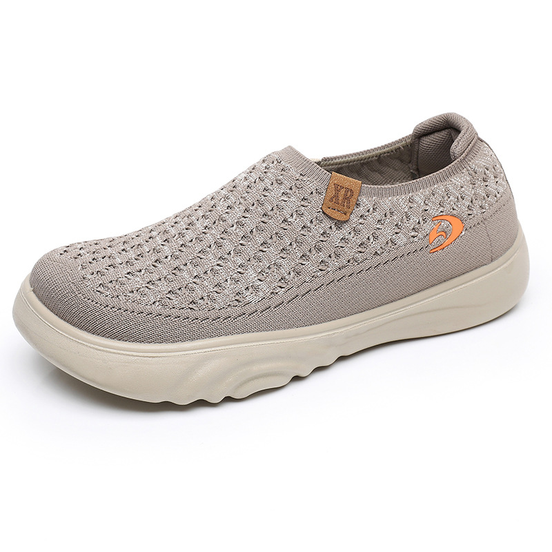 Breathable Woven Slip-On Walking Shoes