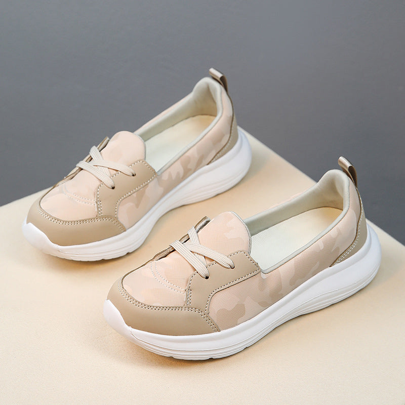 Lightweight Lace-Up Slip-On Walking Shoes