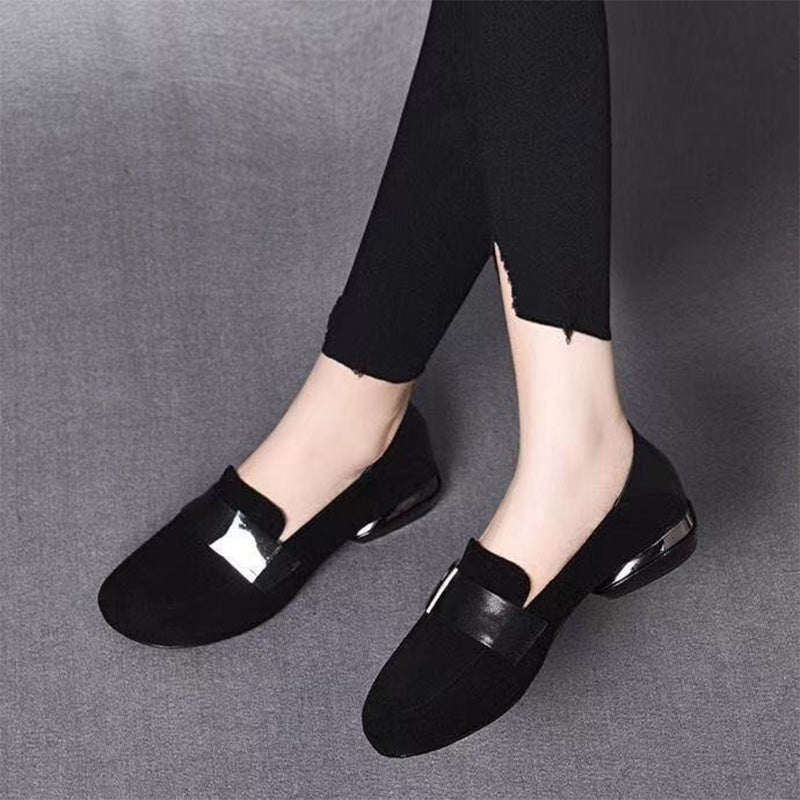 Classic Suede Low Heel Loafers