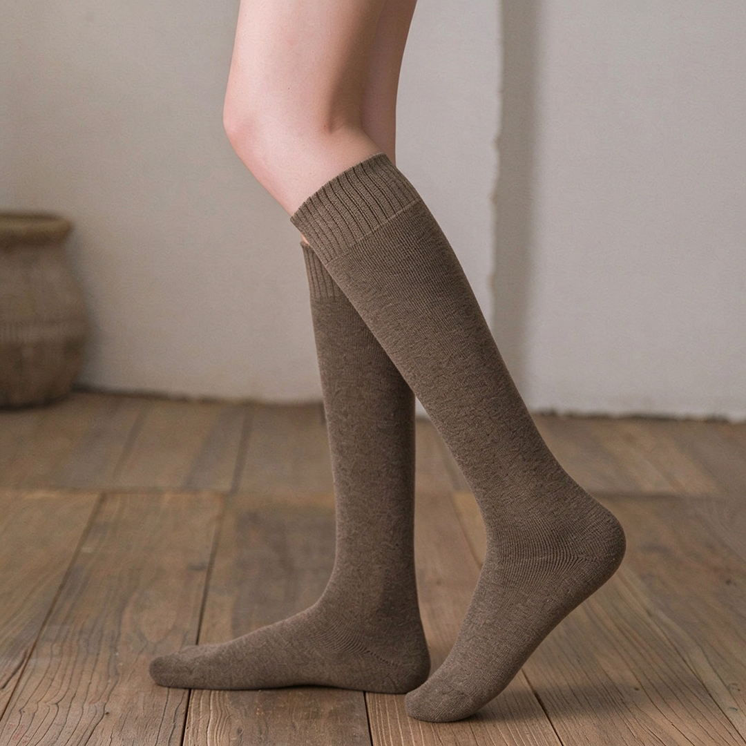 Warm Fleece-Lined Knee-High Socks