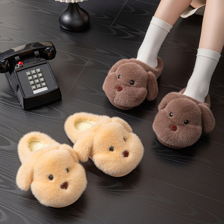 Plush Teddy Bear Slippers