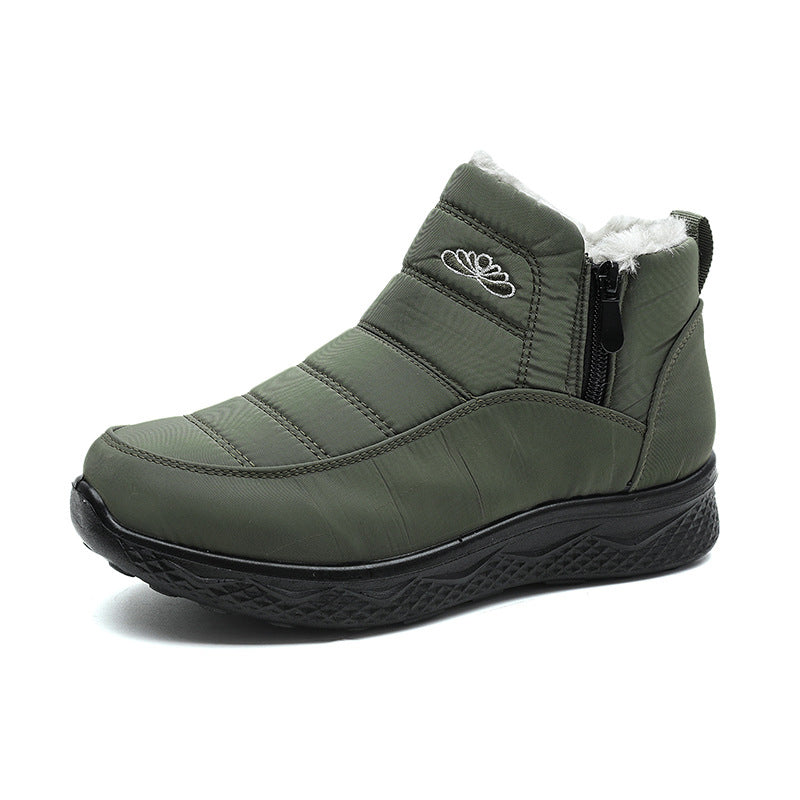 Cozy Fur-Lined Waterproof Winter Ankle Boots