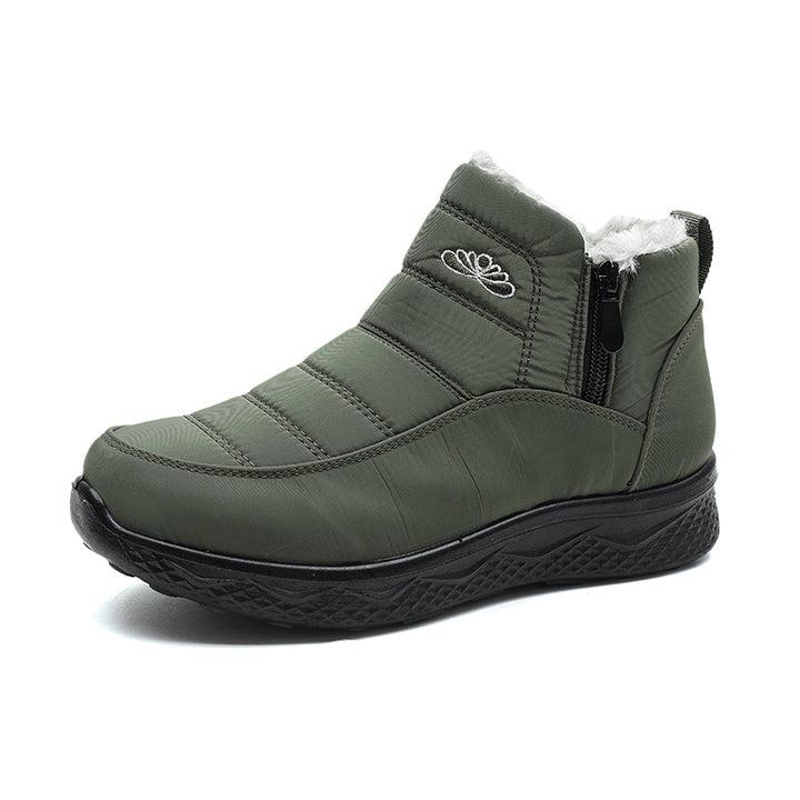 Cozy Fur-Lined Waterproof Winter Ankle Boots