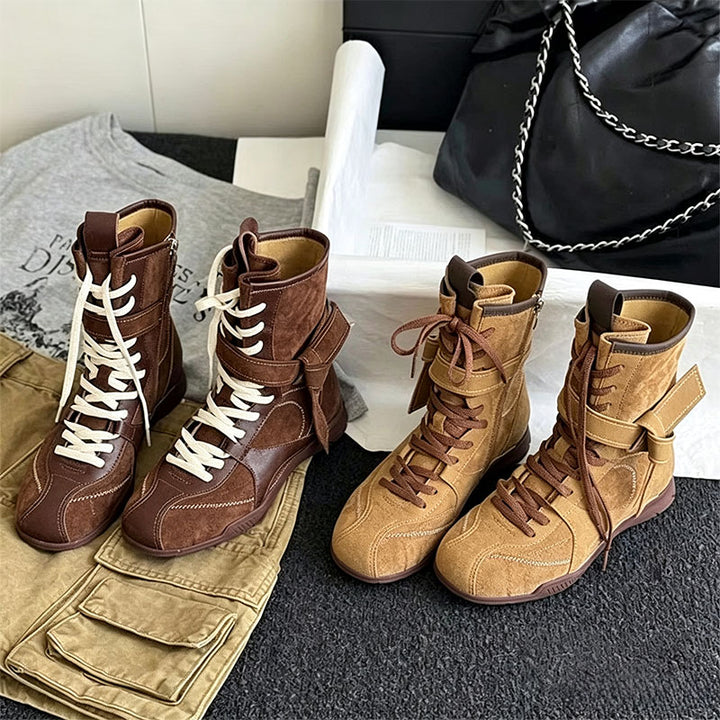 Retro Lace-Up Combat Boots
