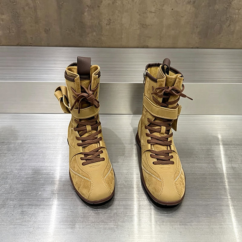 Retro Lace-Up Combat Boots