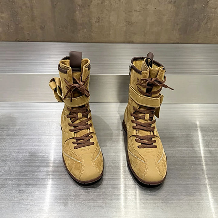 Retro Lace-Up Combat Boots