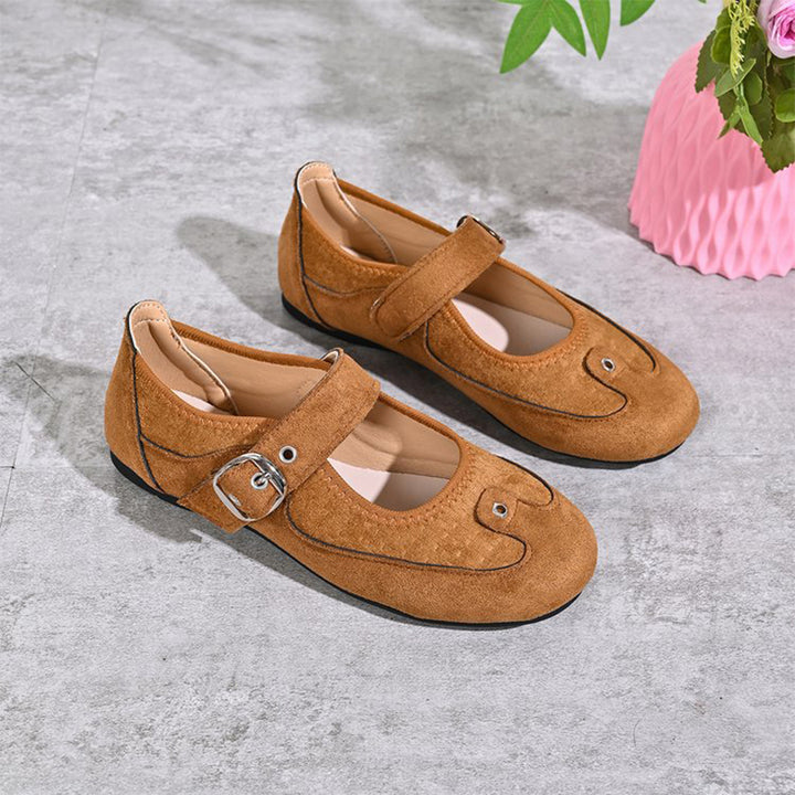 Vintage Buckle Mary Jane Flats