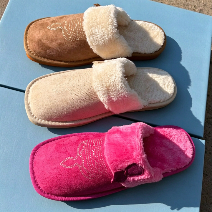 Cozy Faux Fur Lined Slip-On Slippers