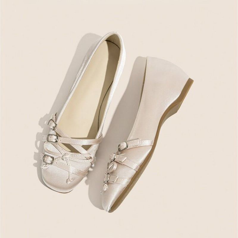 Buckle Strap Ballet Flats
