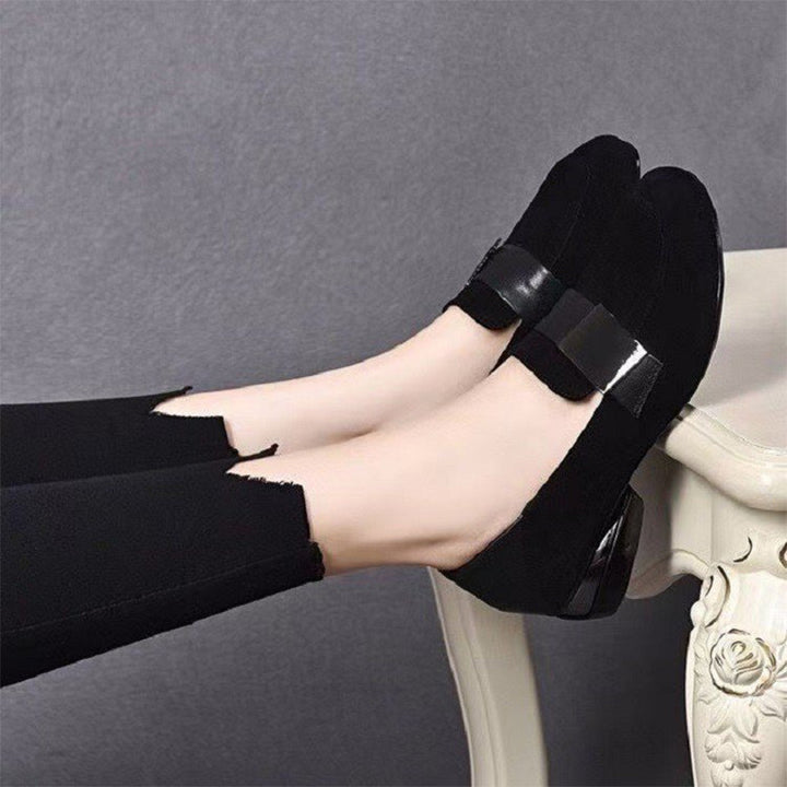 Classic Suede Low Heel Loafers