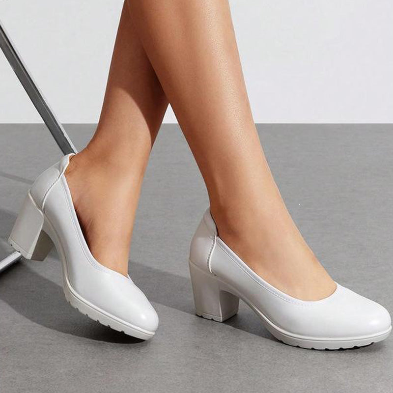 Classic Block Heel Pumps